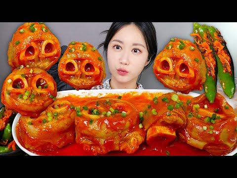 Видео: ASMR MUKBANG | Острые Тушеные Говяжьи Ножки❤️‍🔥 Кимчи С Зеленым Перцем | eating | Real Sound Mukbang
