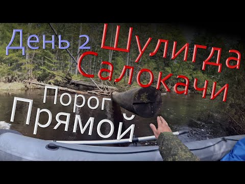 Видео: Вниз по рекам Шулигда   Салокачи Порог Прямой. День 2.