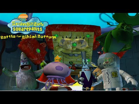 Видео: Битва Губки Боба за Бикини Боттом. Все боссы