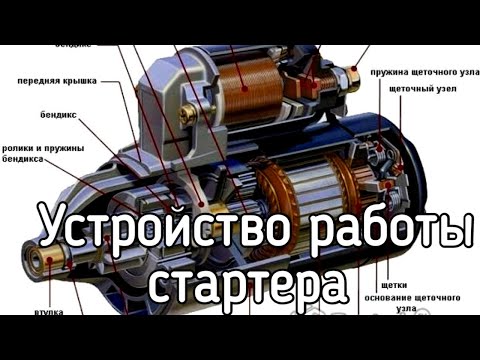 Видео: стартер берет на себя.Принцип работы стартера.Как работает стартер