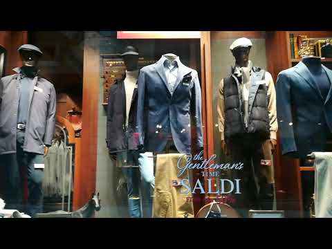 Видео: Как одеваются итальянские мужчины. Витрины мужских магазинов. Секрет элегантности итальянцев