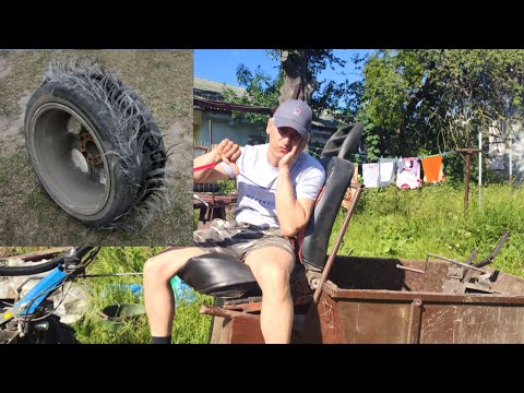 Видео: Долго ли выживет дешёвая резина-наварка для мотоблока
