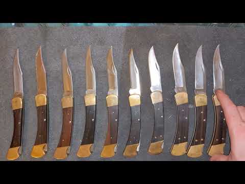 Видео: Ножемания. Коллекция. "Мои 110 Buck 110". Часть №1. Самые старые ножи Buck 110. 1969-1984 годов.