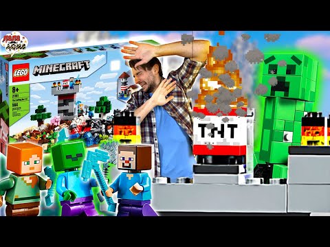 Видео: ЛЕГО БАШНЯ МАЙНКРАФТ: ПАПА БОБ И ВСЯ СБОРКА LEGO MINECRAFT НА ПАПА ДОМА!