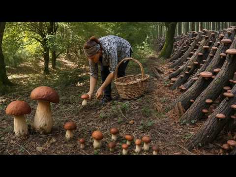 Видео: Сбор, сушка на солнце и приготовление диких грибов в горной азербайджанской деревне
