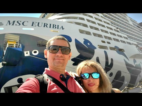 Видео: Круиз на Лайнере  MSC EURIBIA.  Первый день посадка на Лайнер.