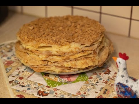 Видео: Классический Мокрый Наполеон: Пошаговый Рецепт от Бабушки с Нежным Заварным Кремом
