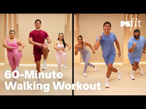 Видео: 60-минутная тренировка с энергичной ходьбой (Remix) с Таннером Куртедом