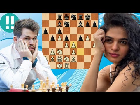 Видео: Таня Сачдев бросает вызов Магнусу Карлсену в классической игре