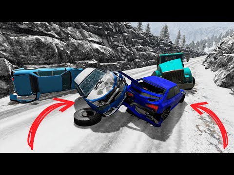 Видео: ГОЛОЛЕД НА ТРАССЕ! СМЕРТЕЛЬНАЯ АВАРИЯ!┃BeamNG.drive