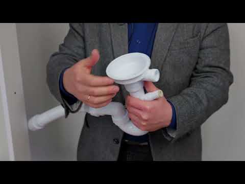 Видео: Сифон 2 в 1 для кухни ПРЯМОТОЧ. 3.1/2"х40 ИС.110683. Обзор и инструкция по установке