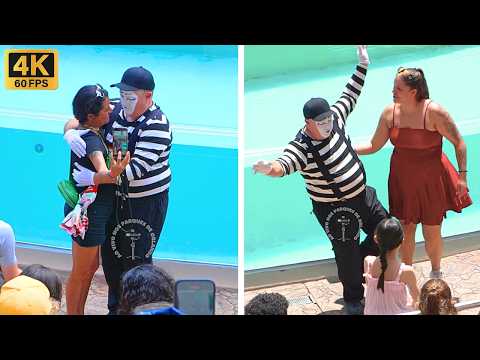 Видео: С мимом Томом вы не перестанете смеяться! 😂🤣 #tomthemime #seaworldmime #seaworldorlando