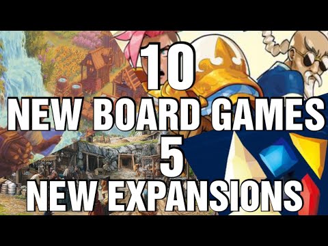 Видео: 10 новых настольных игр и 5 новых дополнений