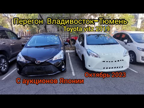 Видео: Перегон Владивосток-Тюмень Toyota vitz 2019, куплен с аукциона Японии