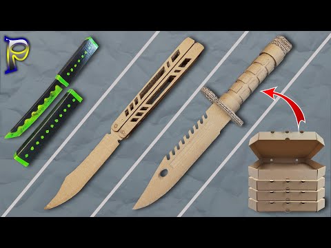 Видео: НЕ ВЫБРАСЫВАЙТЕ! Как сделать НОЖ-БАБОЧКУ M9 BAYONET TANTO из картона из STANDOFF2