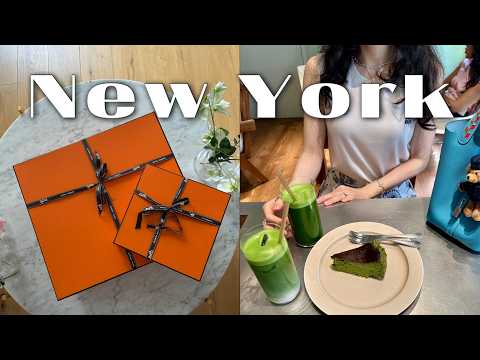 Видео: Нью-Йорк: распаковка Hermès🍊, модные кафе, пекарни и магазины