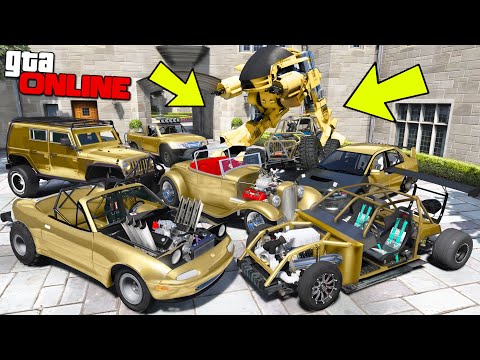 Видео: УГНАЛ КУЧУ ЗОЛОТЫХ ЧИТ ТАЧЕК И БАГГИ ЗА 180 СЕКУНД! БИТВА ВОРОВ В GTA 5 ONLINE!