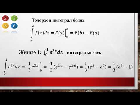 Видео: ИНТЕГРАЛ ХИЧЭЭЛ   1