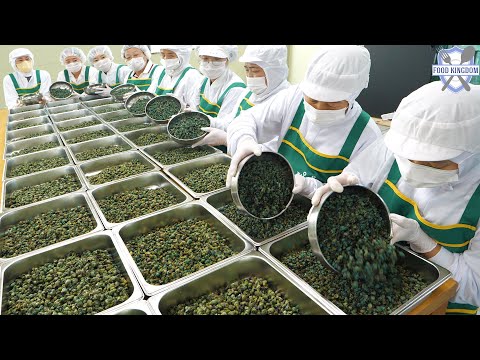 Видео: Удивительный корейский суп из улиток, приготовленный вручную на фабрике массового производства