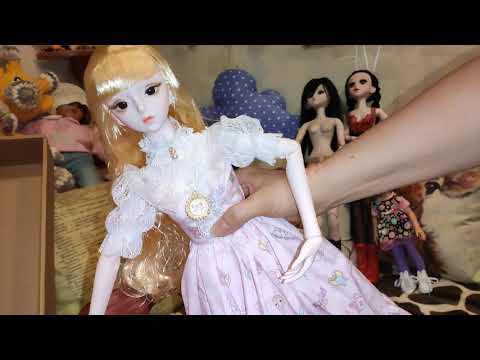 Видео: Кукла DBS 62см, 1/3 BJD в коробке с сайта АлиЭкспресс (ДБС типо БЖД)