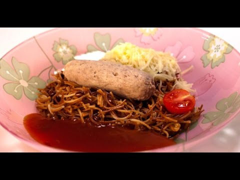 Видео: Домашние сосиски с жареными макаронами | Мясо. От филе до фарша