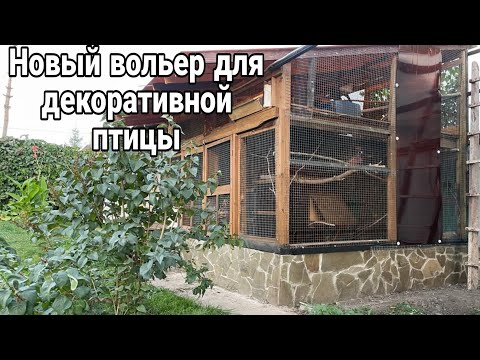 Видео: Двухэтажный вольер для декоративной птицы