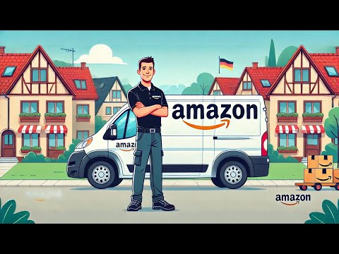 Видео: Работа водителем в Amazon Германии: Весь день с начала до конца!