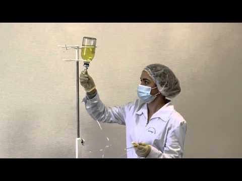 Видео: Заполнение системы для внутривенного вливания