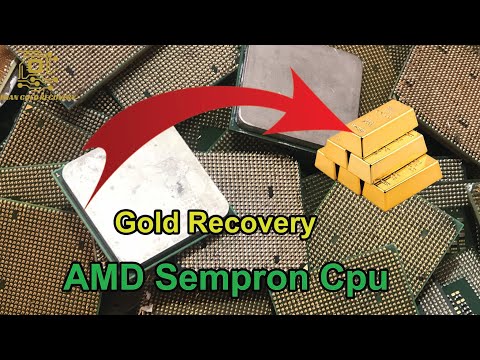 Видео: Восстановление золота с процессором AMD Sempron.Восстановление золота.