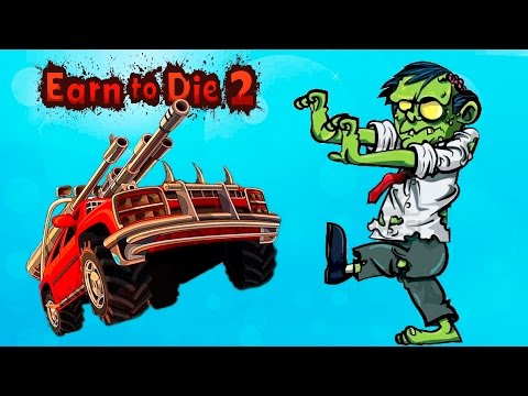 Видео: Earn to Die 2 #1 Игра про машинки и зомби. Спасайся от зомби на тачке!