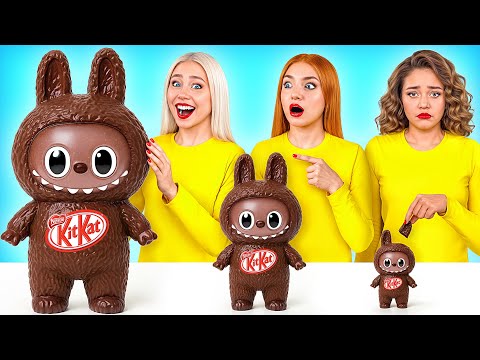 Видео: Большая, Средняя или Маленькая Тарелка Челлендж | Безумные Ситуации на Кухне от Multi DO Challenge