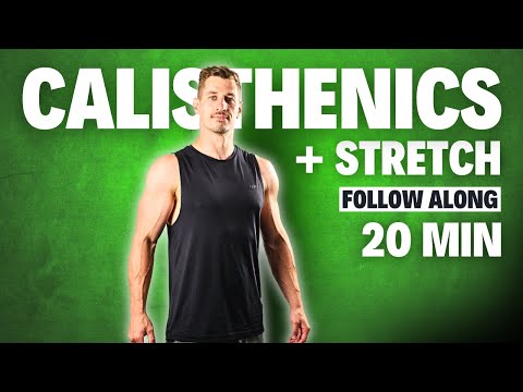 Видео: 20-минутная тренировка для начинающих по калистенике + растяжка | Полное тело