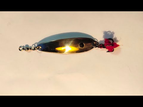 Видео: Колеблющаяся блесна на судака Планирующий лист для ловли на течении зимой и летом