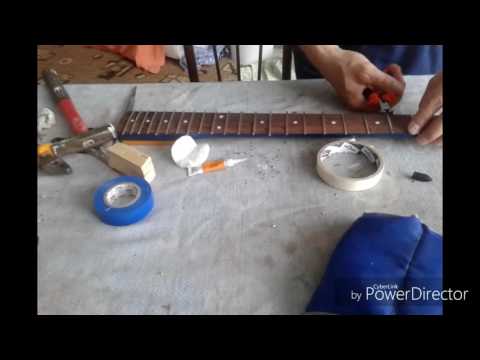 Видео: Stagg M350 ремонт грифа #2 Установка ладов