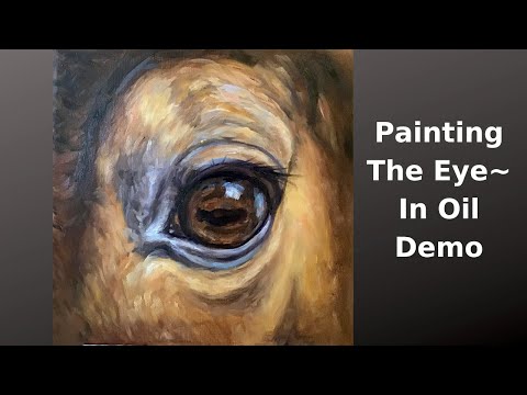 Видео: Как нарисовать глаз лошади. Демонстрация