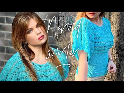 Видео: Вяжем джемпер “NEREID”!!! Модель подходит абсолютно всем! 🌊🌊🌊 Knitting beautiful sweater