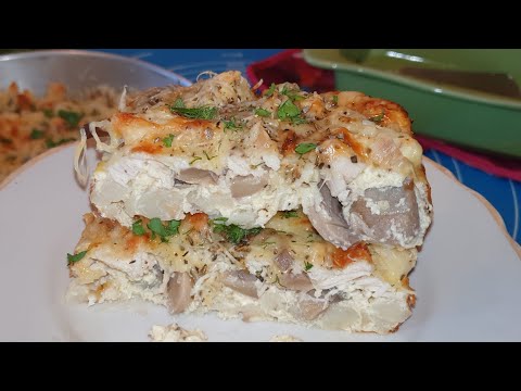 Видео: Запеканка из цветной капусты с курицей и грибами в духовке| Ужин для всей семьи