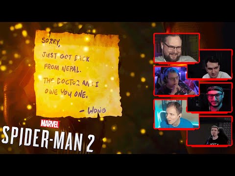 Видео: Реакция Летсплейщиков на Камео Вонга | Marvel's Spider-Man 2