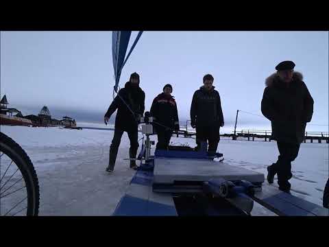 Видео: Испытания Гибридного буера на Онежском озере   часть 3