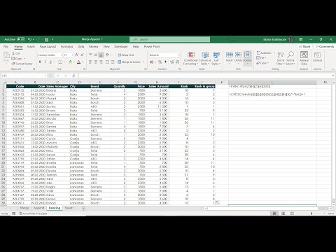 Видео: Ранжирование в группах (Excel)