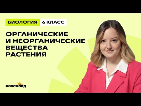 Видео: Органические и неорганические вещества растения | Биология 6 класс | Домашняя школа Фоксфорда
