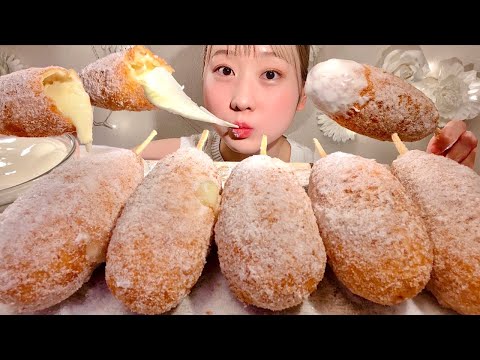 Видео: ASMR Сырные корн-доги【русские субтитры】【Mukbang/ Eating Sounds】