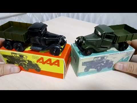 Видео: ГАЗ АА "Полуторка" и ГАЗ ААА  масштабные модели СССР 1:43 "Ленинград"