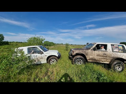 Видео: Шины и вес РЕШАЮТ Samurai vs Vitara vs Jimny vs Pajero-2 #OFFROAD на Десне продолжается