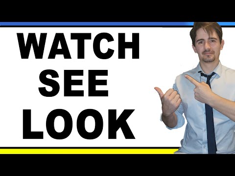 Видео: Watch, See, Look - В Чому Різниця?