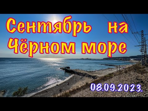 Видео: Море в Туапсе. 08.09.2023.