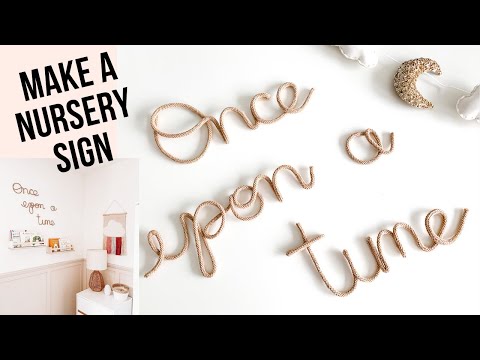 Видео: КАК СДЕЛАТЬ ПРОВОЛОЧНУЮ ТАБЛИЧКУ ДЛЯ ДЕТСКОЙ - Давным-давно - Проект поделки для молодых мам - По...