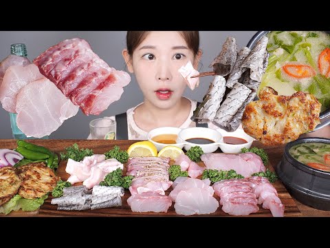 Видео: Лето Здоровое питание Крокер рыбы [eating show]mukbang korean food