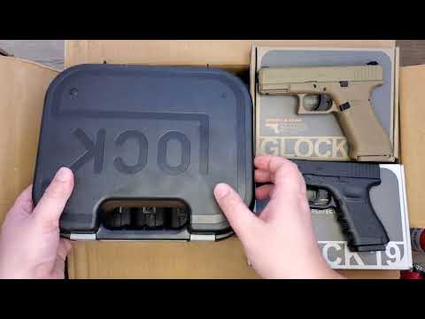 Видео: Пневматический пистолет (пневмат) Glock 17 и Glock 19 полностью соответствует ОРИГИНАЛУ Копия 1:1