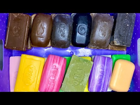 Видео: ASMR🧼Cutting dry..semi dry soap 🔪🎶🤎🖤Резка сухого и подсушенного мыла💚🩷💛🤍